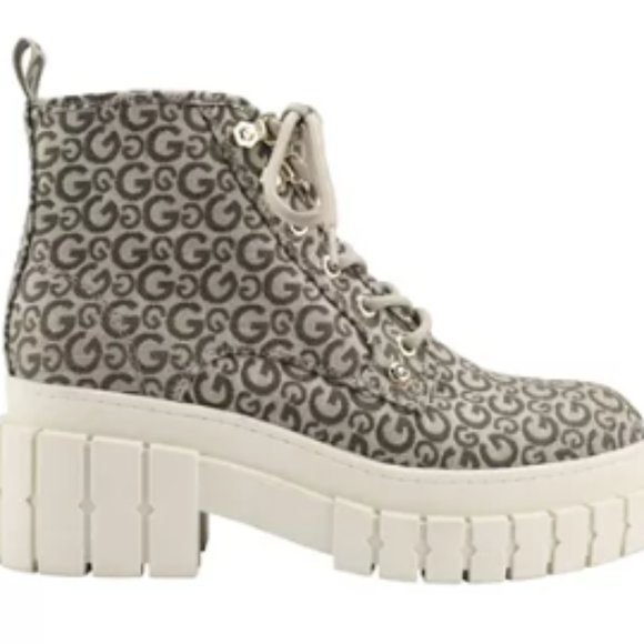 GBG Los Angeles Women's Ivey Casual Combat Bootie-Taupe-Size10 Med - Picture 3 of 8